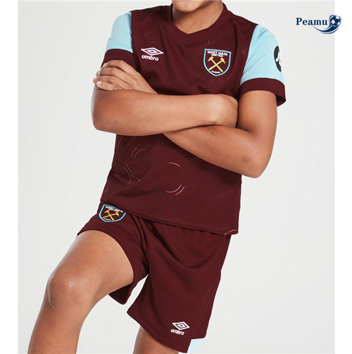 Camisola Futebol West Ham Crianças Principal Equipamento 2023-2024