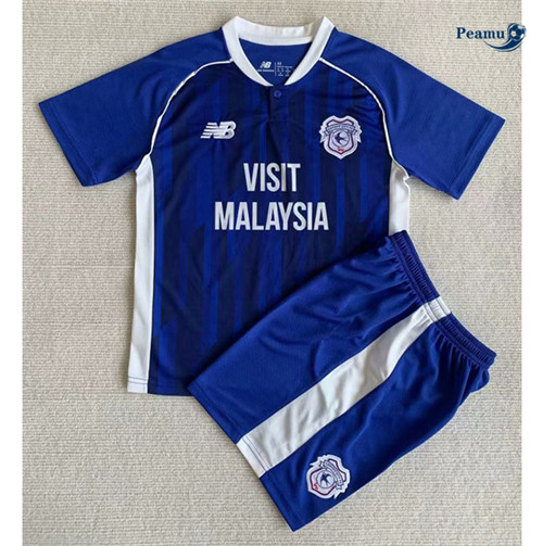 Camisola Futebol Cardiff City Crianças Principal Equipamento 2023-2024