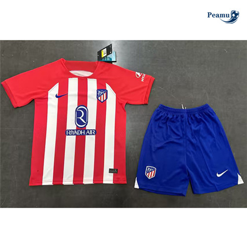 Camisola Futebol Atletico Madrid Crianças Principal Equipamento 2023-2024