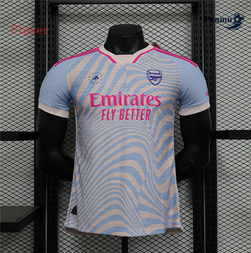 Criar Camisola Futebol Arsenal Player Version Equipamento Light blue 2023-2024