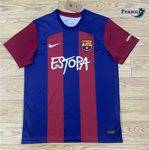 Oferta Camisola Futebol Barcelona Principal Equipamento Versión conjunta 2023-2024