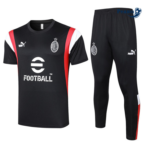 Comprar Camisola Kit Equipamento Training AC Milan + Calças Equipamento Preto 2023-2024