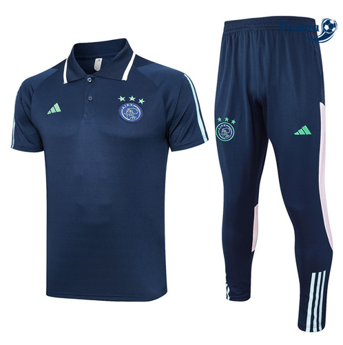 Loja Camisola Kit Equipamento Training Ajax + Calças Equipamento Azul marinho 2023-2024