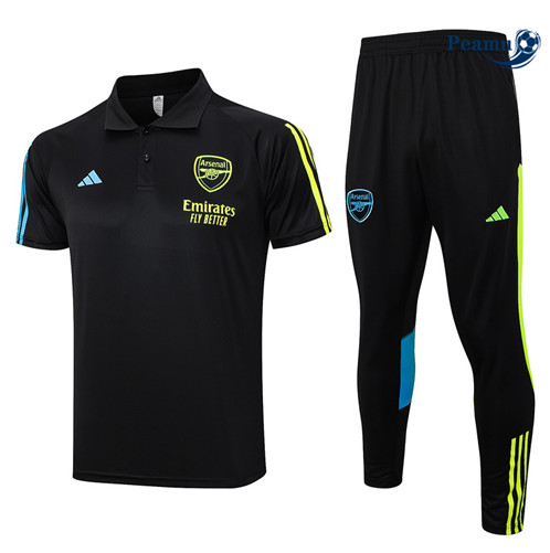 Comprar Camisola Kit Equipamento Training Arsenal Polo + Calças Equipamento Preto 2023-2024