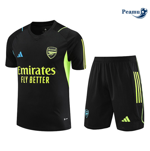 Loja Camisola Kit Equipamento Training Arsenal + Calções Preto 2023-2024