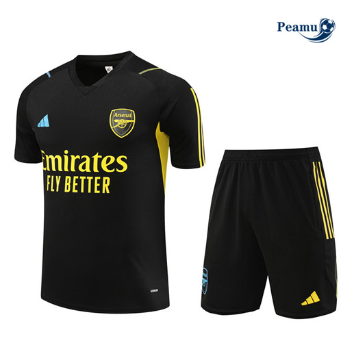 Oferta Camisola Kit Equipamento Training Arsenal + Calções Preto 2023-2024