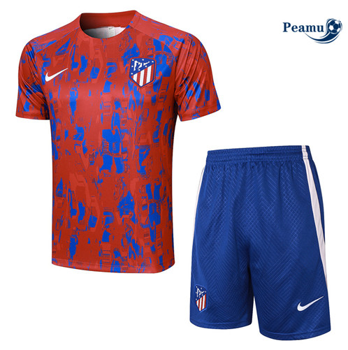 Loja Camisola Kit Equipamento Training Atletico Madrid + Calções Vermelho 2023-2024