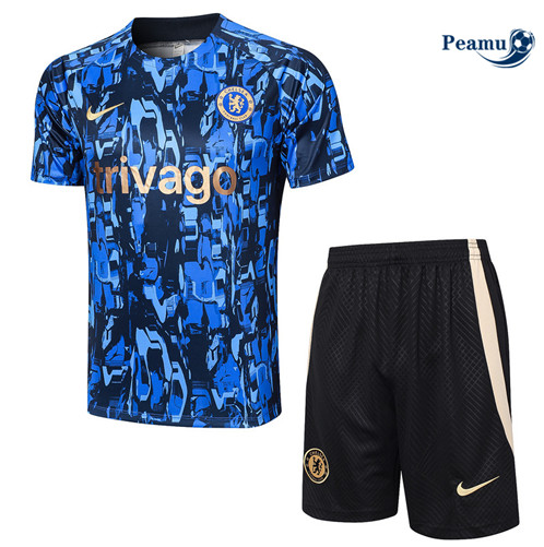 Loja Camisola Kit Equipamento Training Chelsea + Calções Azul 2023-2024