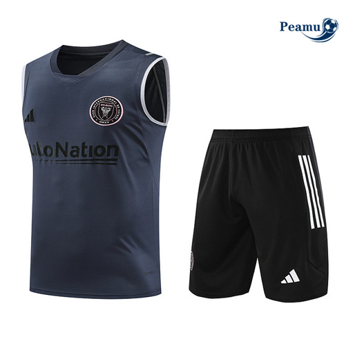 Comprar Camisola Kit Equipamento Training Inter Miami Colete + Calções Cinza 2023-2024