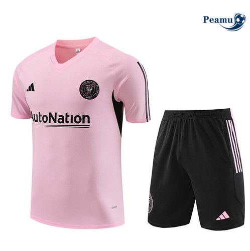 Loja Camisola Kit Equipamento Training Inter Miami Criancas + Calções Rosa 2023-2024