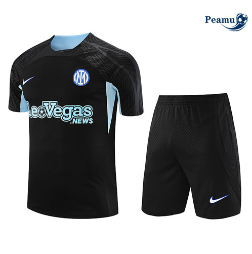 Oferta Camisola Kit Equipamento Training Inter Milan + Calções Preto 2023-2024