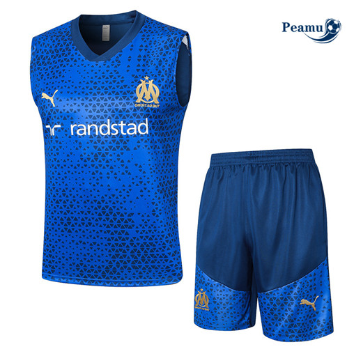 Comprar Camisola Kit Equipamento Training Marsella Colete + Calções Azul Real 2023-2024