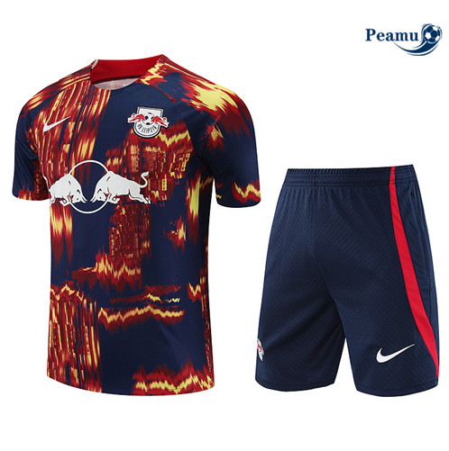 Loja Camisola Kit Equipamento Training RB Leipzig + Calções Vermelho 2023-2024