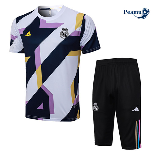 Loja Camisola Kit Equipamento Training Real Madrid + Calções Branco 2023-2024