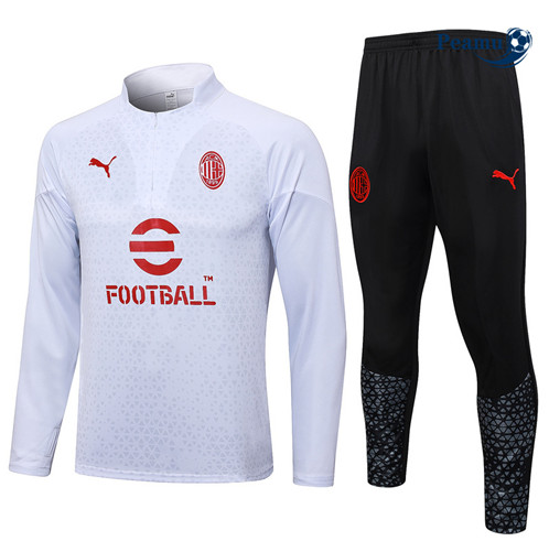 Oferta Fato de Treino AC Milan Equipamento Branco 2023-2024