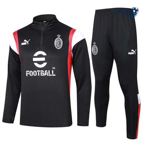 Novo Fato de Treino AC Milan Equipamento Preto 2023-2024