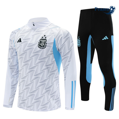 Loja Fato de Treino Argentina Equipamento Branco 2023-2024