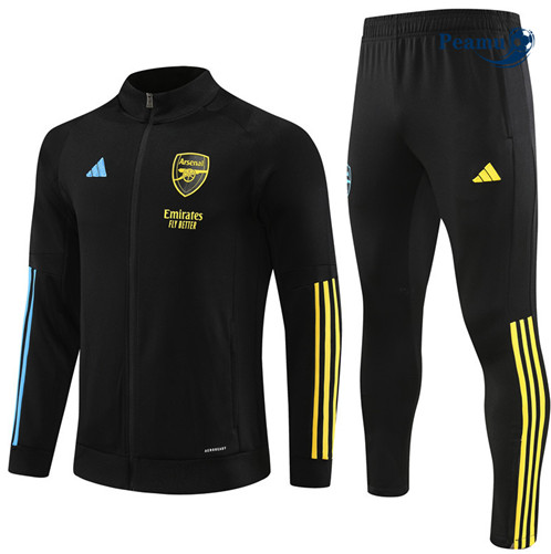 Criar Casaco de Fato de Treino Arsenal Equipamento Preto 2023-2024