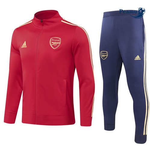 Novo Casaco de Fato de Treino Arsenal Equipamento Vermelho 2023-2024