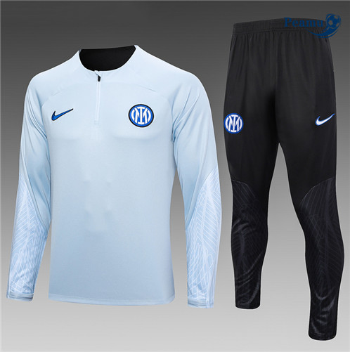 Novo Fato de Treino Inter Milan Equipamento Cinza Claro 2023-2024