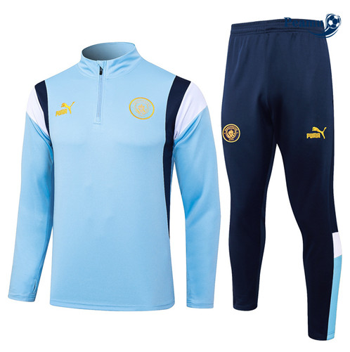 Oferta Fato de Treino Manchester City Equipamento Azul Claro 2023-2024