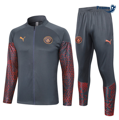 Oferta Casaco de Fato de Treino Manchester City Equipamento Cinza Oscuro 2023-2024