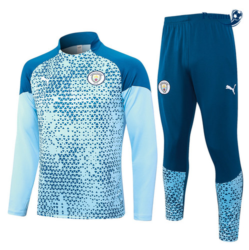 Criar Fato de Treino Manchester City Equipamento Azul Claro 2023-2024