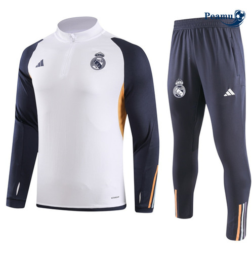 Loja Fato de Treino Real Madrid Equipamento Branco 2023-2024