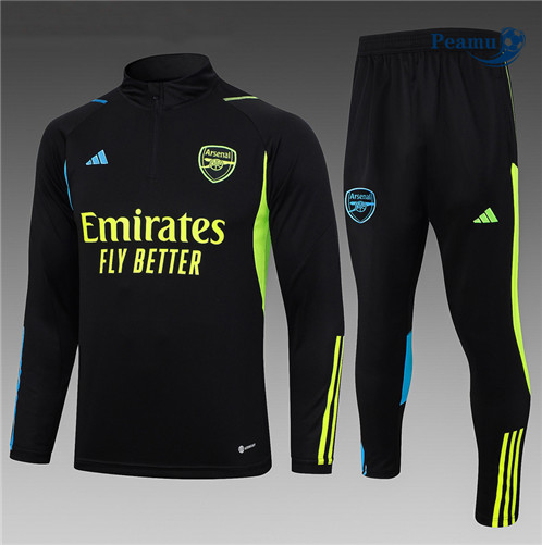 Oferta Fato de Treino Arsenal Criancas Equipamento Preto 2023-2024