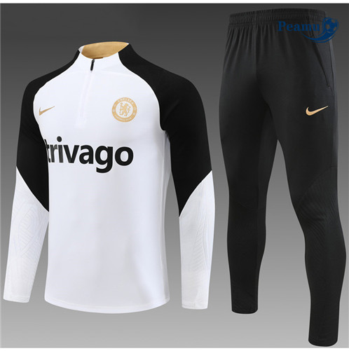 Comprar Fato de Treino Chelsea Criancas Equipamento Branco 2023-2024