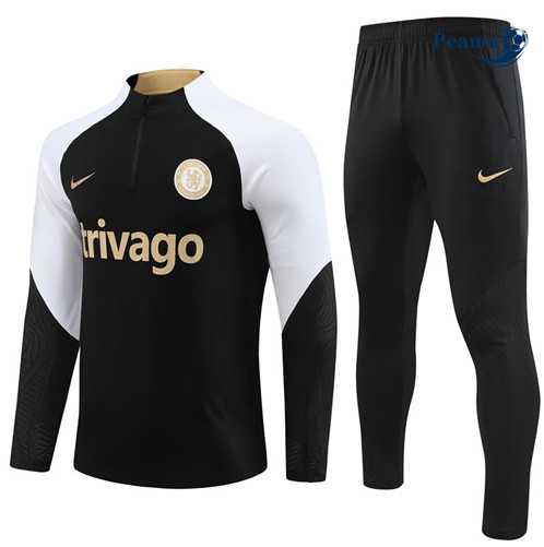 Criar Fato de Treino Chelsea Criancas Equipamento Preto 2023-2024