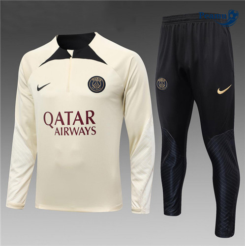 Novo Fato de Treino Paris PSG Criancas Equipamento Albaricoque 2023-2024