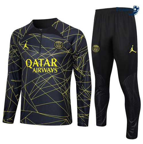 Comprar Fato de Treino Paris PSG Criancas Equipamento Preto 2023-2024