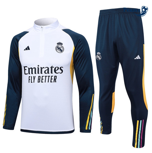 Comprar Fato de Treino Real Madrid Criancas Equipamento Branco 2023-2024