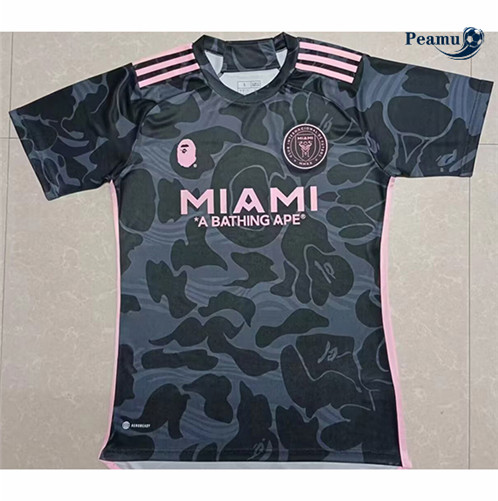 Oferta Camisola Futebol Inter Miami Equipamento Trilateral Bath ape Preto 2023-2024