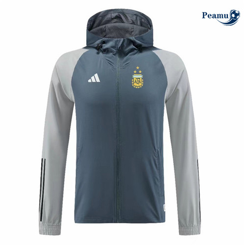 Loja Windrunner Fato de Treino Argentina Equipamento Azul/Cinza 2023-2024