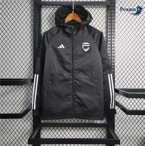 Loja Windrunner Fato de Treino Arsenal Equipamento Preto 2023-2024