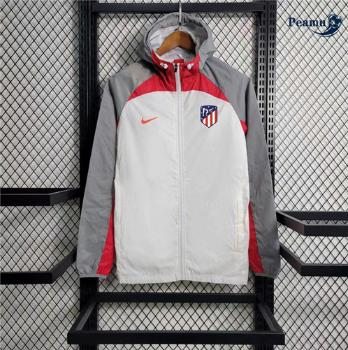 Novo Windrunner Fato de Treino Atletico Madrid Equipamento Branco 2023-2024