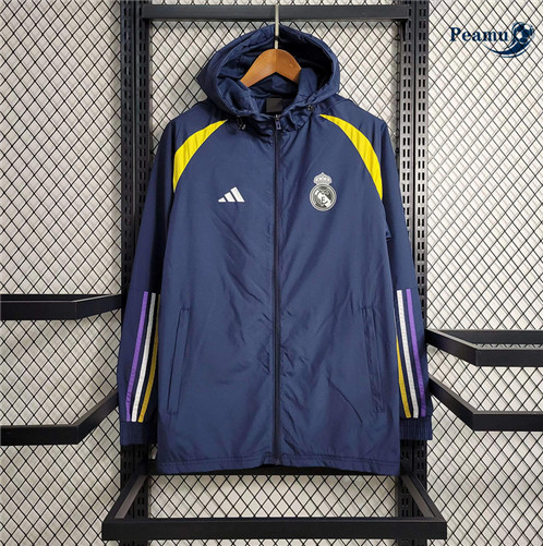 Criar Windrunner Fato de Treino Real Madrid Equipamento Azul 2023-2024