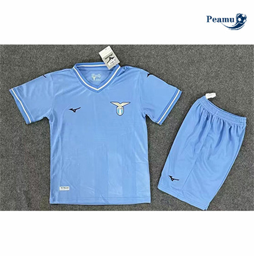 Loja Camisola Futebol Lazio Crianças Principal Equipamento 2023-2024