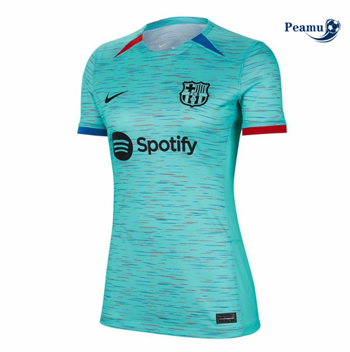 Novo Camisola Futebol Barcelona Mulher Terceiro Equipamento 2023-2024