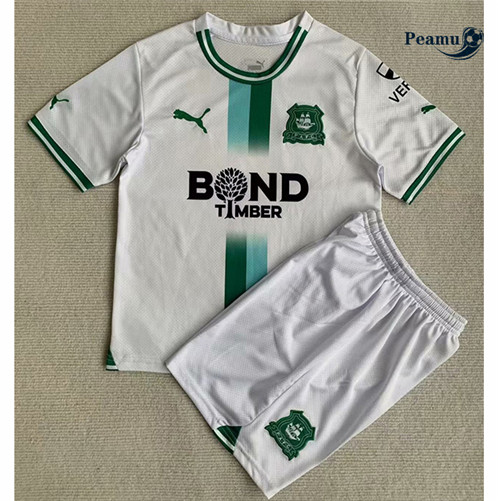 Novo Camisola Futebol Plymouth Argyle Crianças Alternativa Equipamento 2023-2024