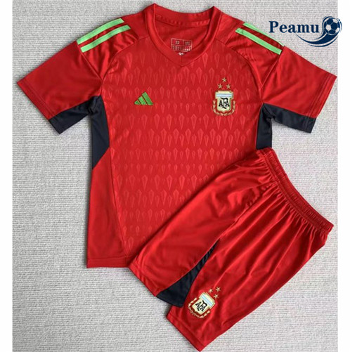 Peamu: Venda Camisola Futebol Argentina Crianças Porter Vermelho 2023-2024