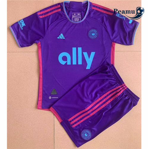Peamu: Venda Camisola Futebol Charlotte Crianças Alternativa Equipamento 2023-2024