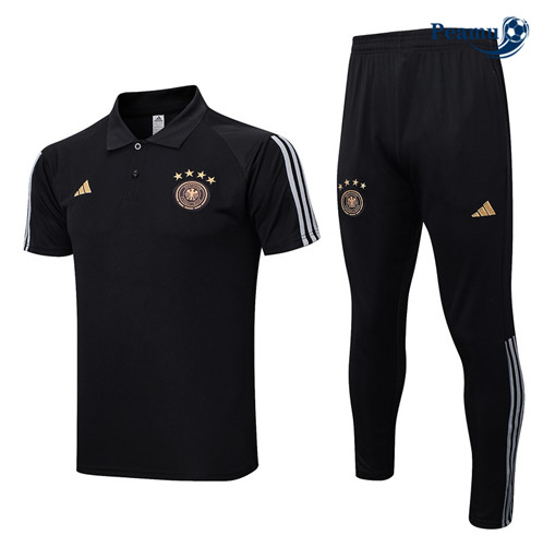 Peamu: Venda Camisola Kit Entrainement Futebol Alemanha Polo + Pantalon Preto 2022-2023