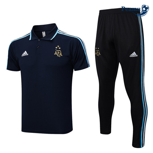 Peamu: Desconto Camisola Kit Entrainement Futebol Argentina Polo + Pantalon 3 stars Azul 2023-2024