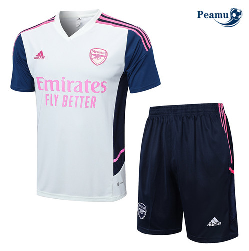 Peamu: Comprar Camisola Kit Entrainement Futebol Arsenal + Pantalon Branco 2022-2023