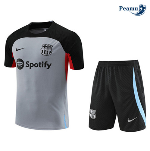 Peamu: Desconto Camisola Kit Entrainement Futebol Barcelona + Pantalon Cinzento 2022-2023