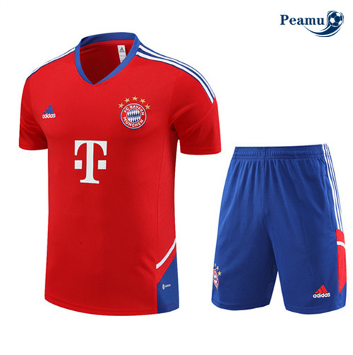 Peamu: Venda Camisola Kit Entrainement Futebol Bayern de Munique + Pantalon Vermelho 2022-2023