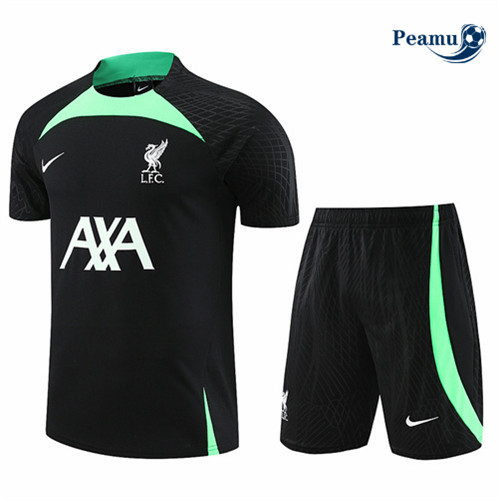 Peamu: Desconto Camisola Kit Entrainement Futebol Liverpool + Pantalon Preto 2023-2024